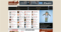 Desktop Screenshot of guide-artistique.com