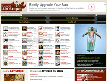 Tablet Screenshot of guide-artistique.com